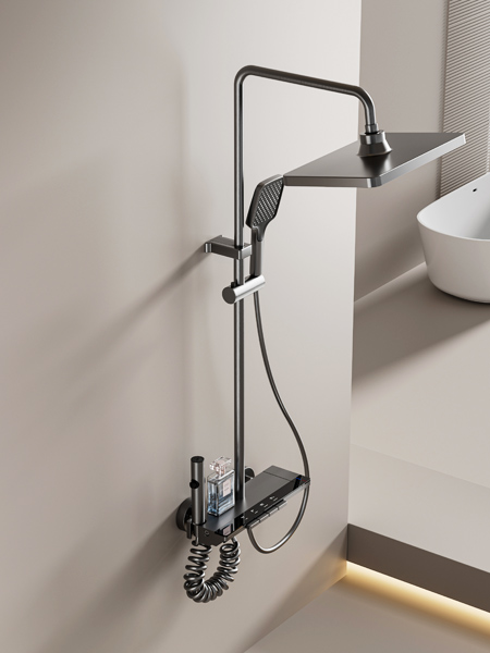 按鍵四功能豪華花灑